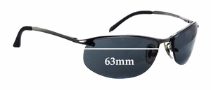 Sunglass Fix Replacement Lenses for Ray-Ban RB3179 - 63mm Wide