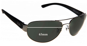 Sunglass Fix Replacement Lenses for Ray-Ban RB3448 - 63mm Wide