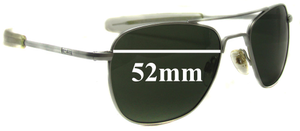 Sunglass Fix Replacement Lenses for Randolph Engineering RE USA - 52mm Wide