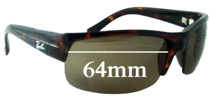Sunglass Fix Replacement Lenses for Ray-Ban RB4079 - 64mm Wide
