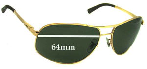Sunglass Fix Replacement Lenses for Ray-Ban RB3387 - 64mm Wide