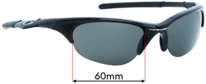 Sunglass Fix Replacement Lenses for Oakley Half Jacket - 60mm Wide