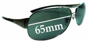 Sunglass Fix Replacement Lenses for Ray-Ban RB3404 - 65mm Wide