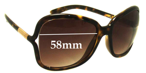 Sunglass Fix Replacement Lenses for Prada SPR28L - 58mm Wide