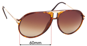 Sunglass Fix Replacement Lenses for Carrera 5595 - 60mm Wide