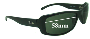 Sunglass Fix Replacement Lenses for Ray-Ban RB4088 - 58mm Wide