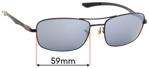 Sunglass Fix Replacement Lenses for Ray-Ban RB8309 Tech - 59mm Wide