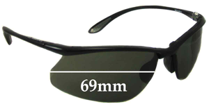 Sunglass Fix Replacement Lenses for Bolle Kicker - 69mm Wide