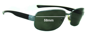 Sunglass Fix Replacement Lenses for Ray-Ban RB3331 - 58mm Wide