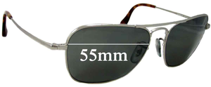 Sunglass Fix Replacement Lenses for Ray-Ban RB8034-K - 55mm Wide
