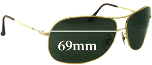 Sunglass Fix Replacement Lenses for Ray-Ban RB3267 - 69mm Wide