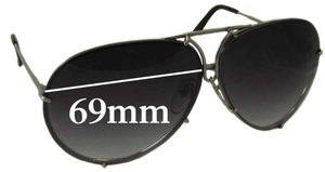 Sunglass Fix Replacement Lenses for Porsche P 8478 - 69mm Wide