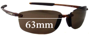 Sunglass Fix Replacement Lenses for Revo RE4044 Overhang - 63mm Wide