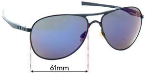 Sunglass Fix Replacement Lenses for Oakley Plaintiff OO4057 - 61mm Wide