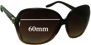 Sunglass Fix Replacement Lenses for Gucci GG3500/S - 60mm Wide
