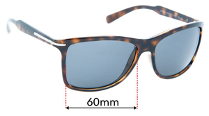 Sunglass Fix Replacement Lenses for Prada SPR10O &amp; PR10OS - 60mm Wide