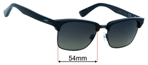 Sunglass Fix Replacement Lenses for Maui Jim MJ257 Kawika - 54mm Wide