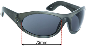 Sunglass Fix Replacement Lenses for Blinde Blinde 88 Specials - 72mm Wide