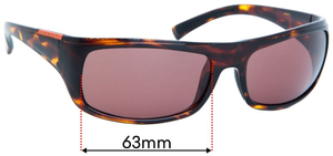 Sunglass Fix Replacement Lenses for Serengeti Cetera - 63mm Wide