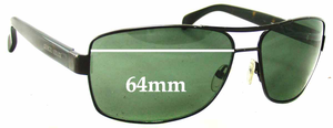 Sunglass Fix Replacement Lenses for Giorgio Armani GA 929/S - 64mm Wide