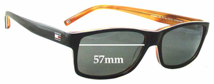 Sunglass Fix Replacement Lenses for Tommy Hilfiger TH Sun Rx 03 - 57mm Wide