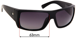 Sunglass Fix Replacement Lenses for Otis The Insider - 63mm Wide