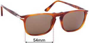 Sunglass Fix Replacement Lenses for Persol 3059-S - 54mm Wide