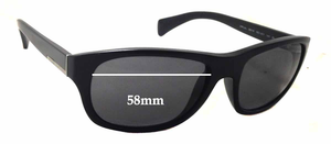 Sunglass Fix Replacement Lenses for Prada SPR29N & PR29NS - 58mm Wide