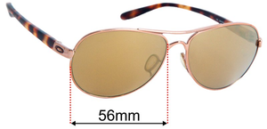 Sunglass Fix Replacement Lenses for Oakley Tie Breaker OO4108 - 56mm Wide