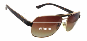 Sunglass Fix Replacement Lenses for Prada SPR55O - 60mm Wide