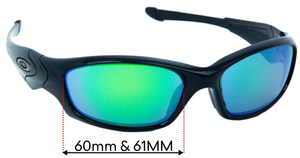 Sunglass Fix Replacement Lenses for Oakley Straight Jacket - 61mm Wide
