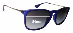 Sunglass Fix Replacement Lenses for Ray-Ban RB4187 Chris - 54mm Wide