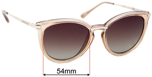 Sunglass Fix Replacement Lenses for Michael Kors MK1077 Brisbane - 54mm Wide