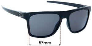 Sunglass Fix Replacement Lenses for Oakley Leffingwell OO9100 - 57mm Wide
