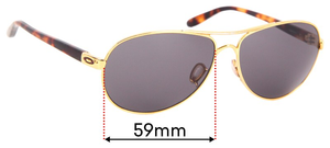 Sunglass Fix Replacement Lenses for Oakley Feedback OO4079 - 59mm Wide