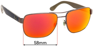 Sunglass Fix Replacement Lenses for Ray-Ban RB3530 - 58mm Wide