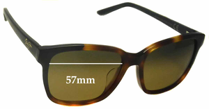 Sunglass Fix Replacement Lenses for Maui Jim MJ726 Moonbow - 57mm Wide