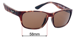 Sunglass Fix Replacement Lenses for Maui Jim MJ721 Mixed Plate - 58mm Wide