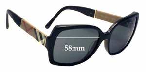Sunglass Fix Replacement Lenses for Burberry B 4160 - 58mm Wide