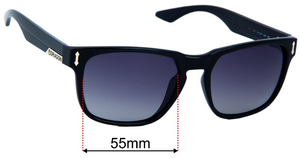 Sunglass Fix Replacement Lenses for Dragon Monarch - 55mm Wide