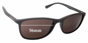 Sunglass Fix Replacement Lenses for Emporio Armani EA4074 - 56mm Wide