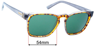 Sunglass Fix Replacement Lenses for Von Zipper Levee - 54mm Wide