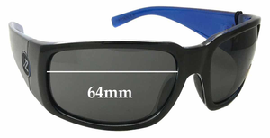 Sunglass Fix Replacement Lenses for Von Zipper Palooka - 64mm Wide
