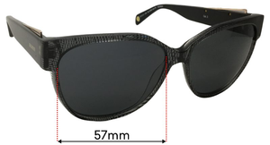 Sunglass Fix Replacement Lenses for Balmain BL1528S Sun Rx - 57mm Wide