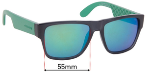 Sunglass Fix Replacement Lenses for Carrera 5002 - 55mm Wide