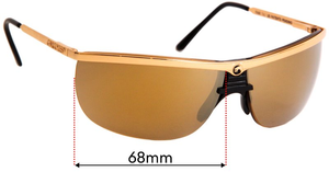 Sunglass Fix Replacement Lenses for Gargoyles Legend - 68mm Wide