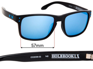 Sunglass Fix Replacement Lenses for Oakley Holbrook LX OO2038 - 57mm Wide