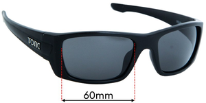 Sunglass Fix Replacement Lenses for Tonic Youranium - 60mm Wide