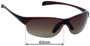 Sunglass Fix Replacement Lenses for Maui Jim MJ430 River Jetty - 63mm Wide
