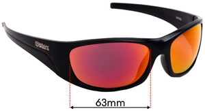 Sunglass Fix Replacement Lenses for Spotters Alpha 2016 &amp; Newer - 63mm Wide